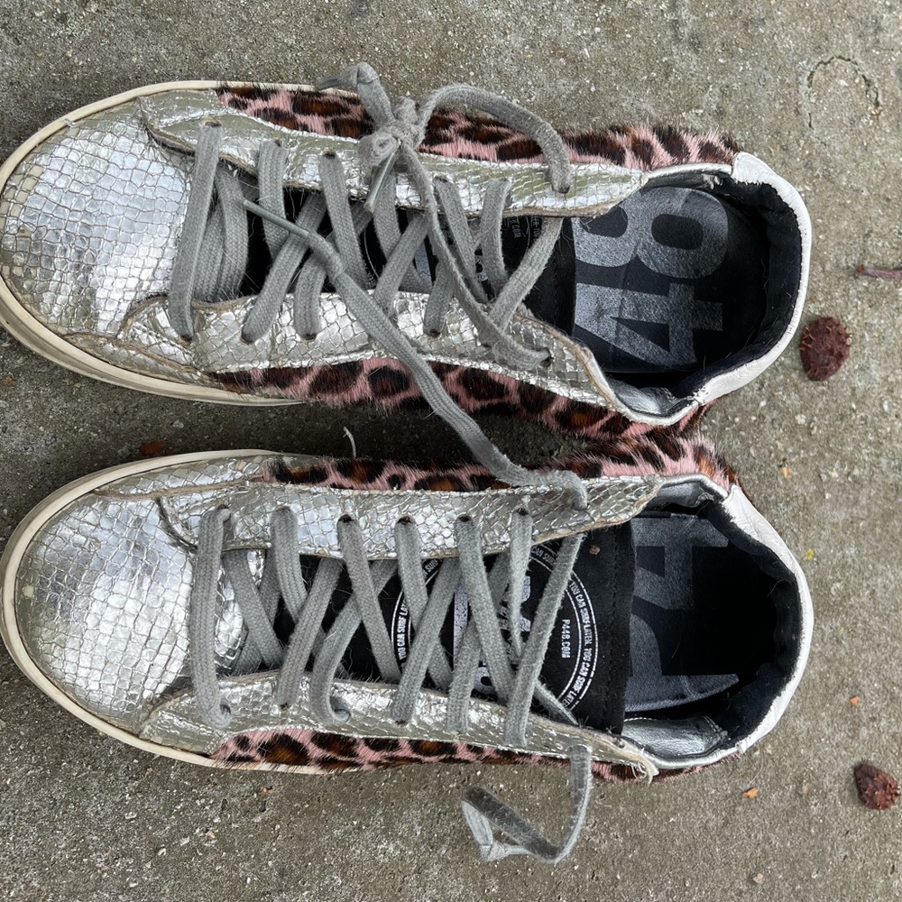 Authentic P448 mixed media sneakers LIKE OFF-WHITE COST WISE FROM BLOOMIES